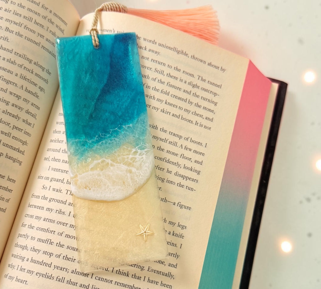 Ocean Wave Resin Bookmarks – Set of 2