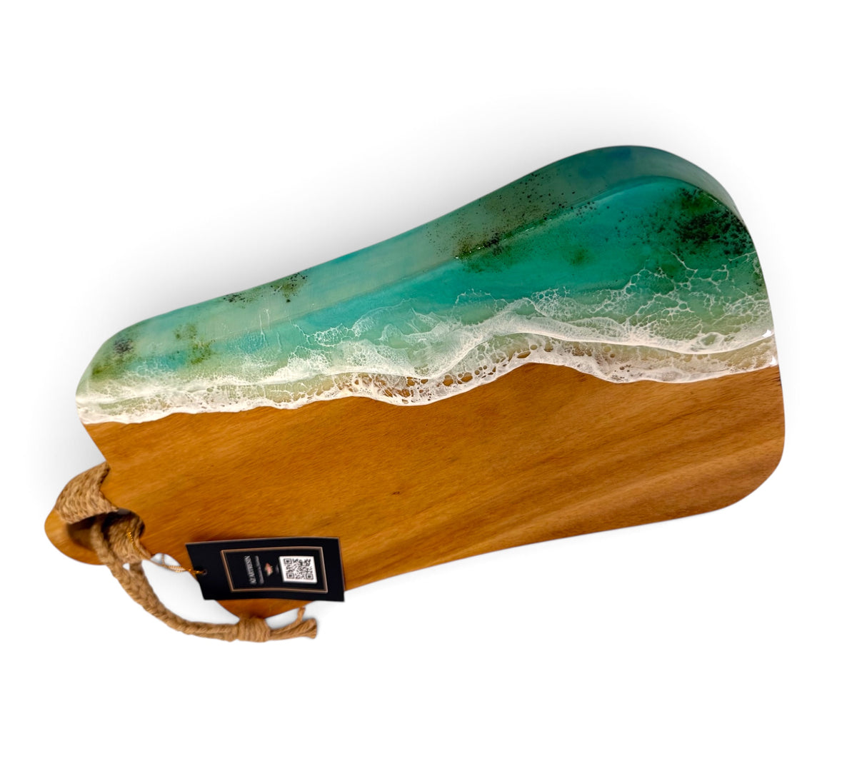 Coastal Serving Board | Handmade Tropical Ocean charcuterie board